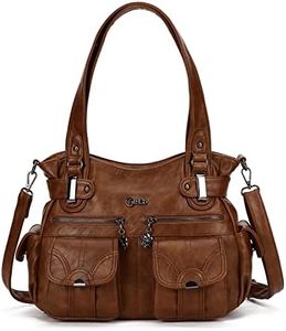 Purses and Handbags for Women Large Hobo Shoulder Bags Soft PU Leather Multi-Pocket Tote Bag