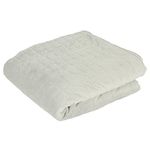 Hodge and Hodge Weighted Blanket Cover Only Quilted Velvet Fleece Throw Sleep Therapy 130x150cm Grey