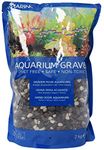 Marina Decorative Aquarium Gravel Mix, 2 Kg, Grey/ Black