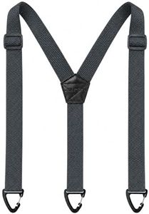 JEMYGINS Hidden Grey Suspenders for Men Under Clothes with 3 Snap Loop (1.5" Wide) (10)