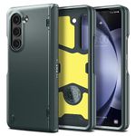 Spigen Slim Armor Pro Back Cover Case Compatible with Galaxy Z Fold 5 (TPU + Poly Carbonate | Abyss Green)