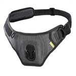 Cotton Carrier Slingbelt with Tether for One Camera. Camera Harness for Hiking and Traveling for Hands-Free Carrying