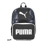 PUMA Kids' Backpack & Lunch Kit Combo, Black Camo, Youth Size