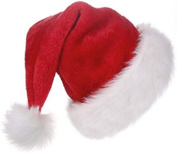 BALORAY Santa Hat for Adults Big Santa Hat Comfort Double Liner Plush Red Velvet