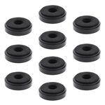 YINETTECH 10 Pieces Amplifier Pads Feet Audio Floor Mat Speaker Floor Protector Speaker Vibration Absorber Compatible with Soundbar Speaker Stands (Black)