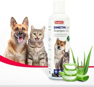 Beaphar DIMETHIcare Shampoo for Dogs and Cats | Ticks, Fleas and Biting Lice Remover Shampoo with Dimethicone and Aloe Vera - 200 ML