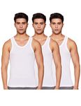 Rupa Men's Cotton Western Regular Fit Solid Vest (Pack of 3) (RFLFXVRN3PXX02095_White_95)