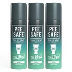 Pee Safe Toilet Seat Sanitizer Spray (50ml - Pack Of 3) - Mint | Reduces The Risk Of UTI & Other Infections | Protects From 99.9% Germs & Travel Friendly | Anti Odour, Deodorizer