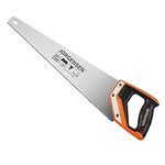 JORGENSEN 20 Inch Pro Hand Saw, 11 TPI Fine-Cut Ergonomic Non-Slip Aluminum Ultrasonic Welding Handle for Sawing, Trimming, Gardening, Woodworking, Drywall, Plastic Pipes
