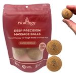 Travel Cork Massage Ball | Lightweight, Sustainable Alternative to Lacrosse Ball for Muscle Pain Relief (1.4 Inch (Pack of 2), Sanded Cork)