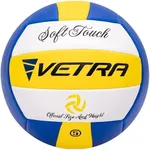 VETRA Volleyball Soft Touch Volley Ball Official Size 5 Yellow/Blue/White Outdoor Indoor Beach Gym Game Ball New (Yellow/Blue/White)