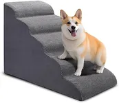 CiWiVOKi Dog Stairs for Bed, 5 Tier