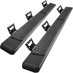 COMNOVA Side Steps Running Boards Compatible 2019-2025 Dodge Ram 1500 Crew Cab New Body Style (Excl. Ram 2500 3500). 6.5 Inches Ram Rock Sliders Step Bars with Honeycomb Pedal Pad.