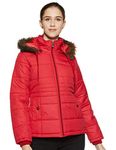 Cazibe Women's Jacket Red1 L - Nylon, Standard Length