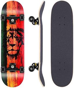 WeSkate Skateboard completo Board 79 x 20 cm Tavola in legno con cuscinetti a sfera ABEC-11 legno d'acero canadese da 31 pollici e 7 strati e ruote 85A per adulti, dolescenti e bambini