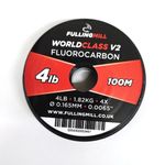 FULLING MILL NEW FLUOROCARBON V2 WORLD CLASS TIPPET LEADER- 100M SPOOL (4lb - 0.165mm - 100m)