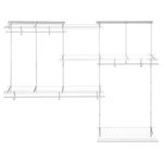 ClosetMaid With Shelves, Clothes Rods, Shoe Shelf, Hardware, Durable Steel, White, Vinyl Coated, 5 ft to 8 ft