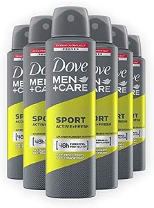 Dove Men+Care DMC, Deodorante Uomo Spray Sport Active, 6 pezzi da 150 ml