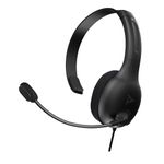 PDP LVL30 Wired Headset with Single-Sided One Ear Headphone for PlayStation, PS4, PS5 - Mac, Tablet Compatible - Noise-Cancelling Mic - Lightweight, Cool Comfort, Fine for Gaming - Black