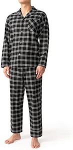 DAVID ARCHY Men's Pyjamas Sets/Men's Lounge Pants Men's Loungewear Set, Breathable and Comfortable Loungewear, Black/White, M