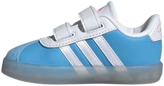 adidas Baby VL Court 3.0 Sneaker, Cinderella/Semi Blue Burst/White/Lucid Pink, 8.5 Toddler