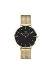 Daniel Wellington Petite Watch 36mm Double Plated Stainless Steel (316L) Gold, Gold/Black, 36mm, Petite Evergold