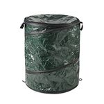 Wakeman Outdoors Pop up Camping Garbage Can Trash Bin, 33-Gallon