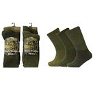 6 Pairs Men's Military Socks Army Thermal Hiking Boots Walking Patrol Combat Boots warm Cotton Rich Socks Size 6-11 Rozgul® (6)