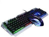 Keyboard and Mouse Combo,Color Changing Keyboard,Lighted Keyboad,USB Gaming Keyboard Set,RGB LED Keyboard,Waterproof Dust Proof Durable Metal Frame,for Prime Games (RGB)