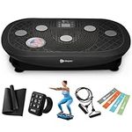 Rumblex Plus 4D Vibration Plate Exercise Machine - Triple Motor Oscillation, Linear, Pulsation + 3D/4D Motion Vibration Platform | Whole Body Vibration Machine for Home