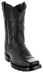 Soto Boots Broad Square Toe Kids Western Boots K3004 (1, Black)