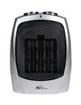 Royal Sovereign Compact Ceramic Space Heater for Home and Office. 2 Heat Settings 750W/ 1500W and Fan Only. Safe and Quiet with Extra Comfort Adjustable Thermostat