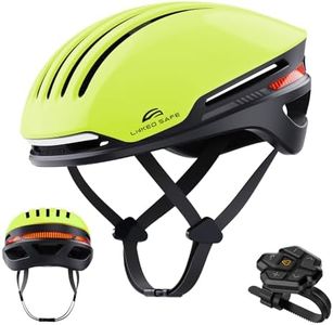 ASIEVIE Bike Helmet with Bluetooth, Smart Bike Helmet for Adults Men Women with Built-in Speakers, Auto Brake Blinker, Front and Rear LED Turn Signals Remote Control. (Electric Lime, L)