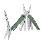 NexTool Mini Flagship 10 in 1 Multitool, Multitool with Pliers, Camping Pliers, Can Opener, Scissors, Screwdriver, Bottle Opener for Camping, Outdoor Activities, Repairing, Hiking-Green