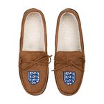 FOCO World Cup Euros Football England Fan House Shoes Moccasin Slippers Mens Size 10-11