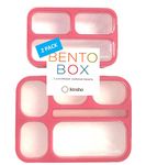 Bento Lunch Box and MINI Snack Container Set for Kids Women | Small and Large Leakproof Boxes for Lunches at Work School Daycare | Divided Portion Containers for Girls Teens Toddlers, Pink