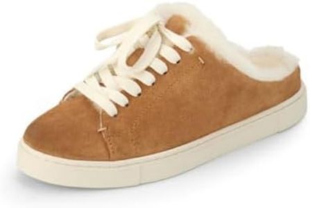 Frye Ivy Shearling Low Lace Shoes for Women Crafted from Brush-Off Leather with Molded Footbeds, Flexible Rubber Cupsoles, and Trimmed with Shearling Outsole, Brown, 8.5 US