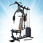 Zorex Fitness HGZ-1001 Home Gym Multiple Muscle Workout Exercise Machine Chest Biceps Shoulder Back Triceps Legs for Men All in One Gym with 60Kg Weight Stack and Max User Weight 120Kg.