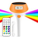 Pool Thermometer Floating Easy Read - Solar Powered with Led Light, Backlit Display and Magnetic Charging, IP68 Digital Waterproof Thermometer for Hot Tub, Outdoor, Spa, Bath