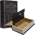 Barska Antique Book Lock Box with Key Lock