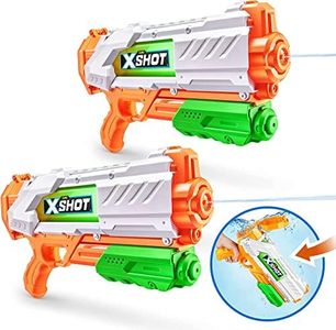 X-Shot Water Fast-Fill Medium Water Blaster (2 Pack) by ZURU, Watergun, 2 Pack X Shot Water Blaster (Fills with Water in just 1 Second!)