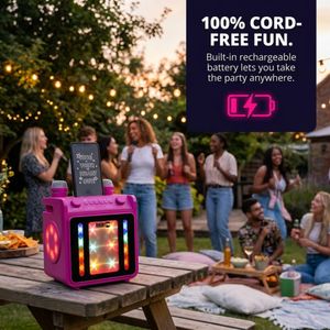 RockJam Bluetooth Karaoke Machine – 10W Portable Speaker