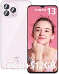 CUBOT P80 Smartphone Unlocked - 16GB RAM+512GB ROM Android 13 Cell Phone,6.58" FHD+ Display,5200mAh Battery, 48MP+24MP Camera,4G Dual SIM Phone with Headphone/Fingerprint Unlock/GPS (Pink)