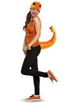 Disguise 90298 Charmander Headband & Tail Set Costume Accessories, Orange, Adult Size