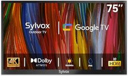 SYLVOX Outdoor TV, 75 inch Smart TV