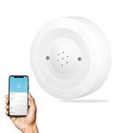 amiciSense Water Leakage Sensor, WiFi Water Leak Detector with 80dB Loud Alarm and SmartLife Mobile App Compatible