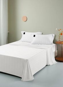 Grounding Sheets with Silver Fiber Organic Cotton Grounding Cord Natural Healthy White (35 * 90IN)