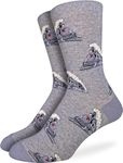 Good Luck Sock Men's Steam Train Socks, Adult