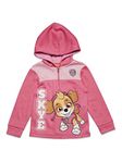 Nickelodeon Paw Patrol Skye Toddler Girls Half-Zip Fleece Pullover Hoodie Pink 3T