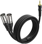 NUOSIYA 1/8 inch TRS to Dual XLR Ma